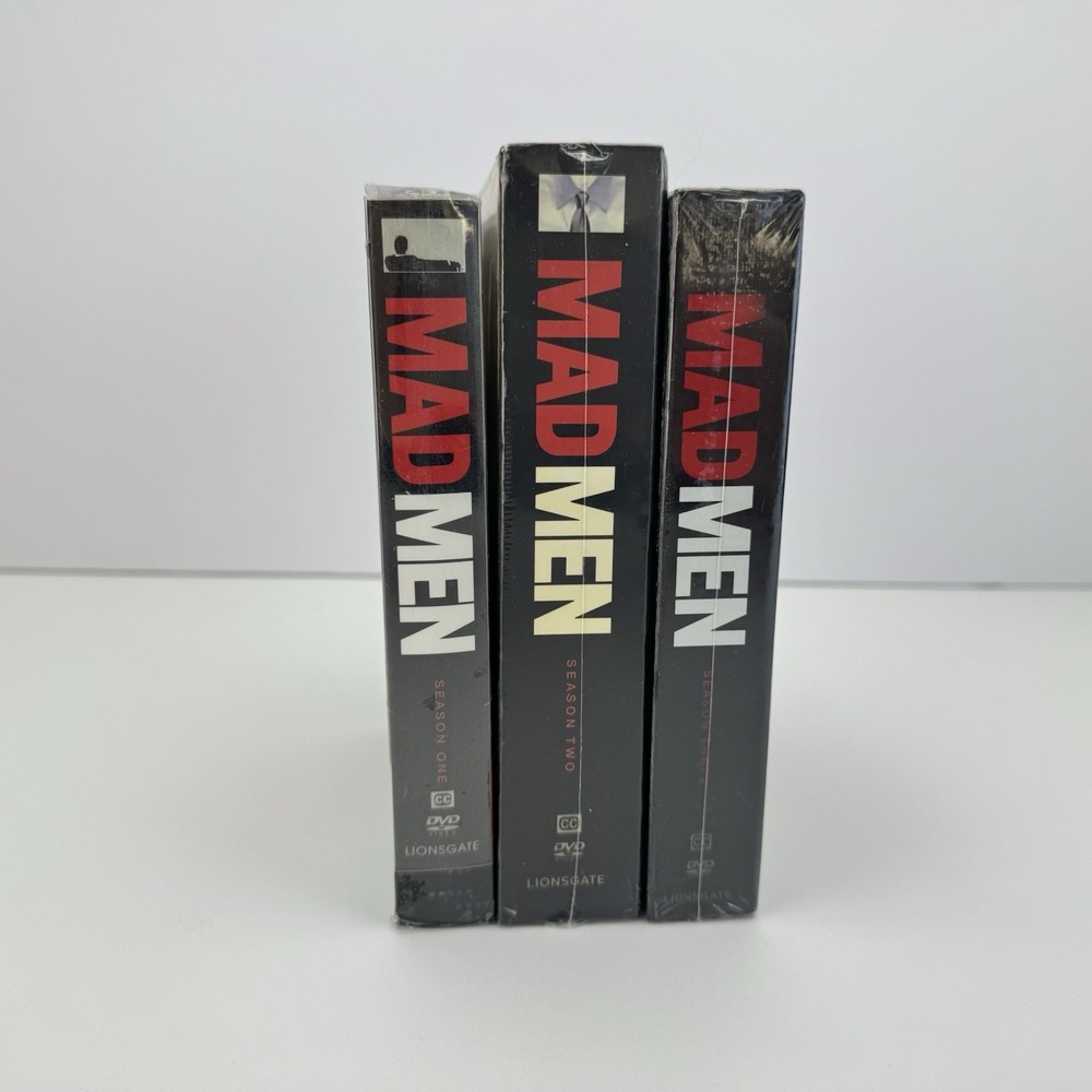 MAD MEN Complete Seasons 1-3 DVD‎ Set-12 DVD's Total-Hit AMC TV Show